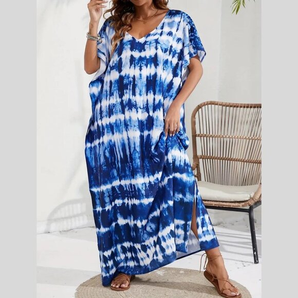 Caftan Dress Tie Dye Maxi NEW π Last one π€ - Picture 6 of 8